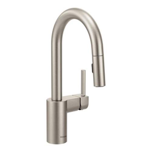 Moen 5965SRS Align Single Handle High Arc Pulldown Bar Faucet - Spot Resist Stainless