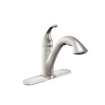 Moen 7545SRS Camerist Single Handle Pullout Kitchen Faucet - Spot Resist Stainless