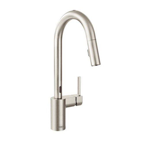 Moen 7565ESRS Align One Handle High Arc MotionSense Pulldown Kitchen Faucet - Spot Resist Stainless
