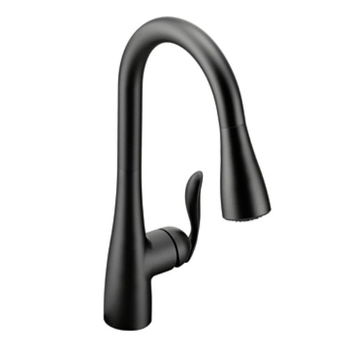 Moen 7594BL Arbor Single-Handle High Arc Pulldown Kitchen Faucet - Black