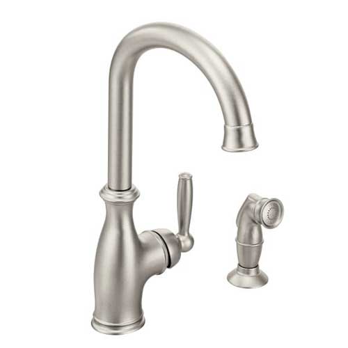 Moen 7735SRS Brantford Single Handle Kitchen Faucet - Spot Resist Stainless