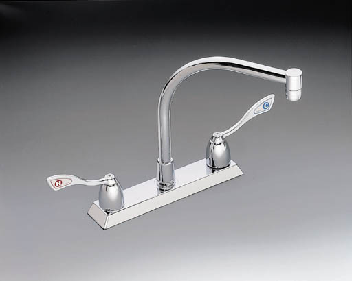 Moen 8799 Commercial Two Handle High Arc Kitchen Faucet Chrome