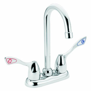 Moen 8938 Commercial Two Handle Bar Faucet Chrome