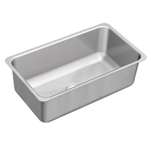 Moen G18110 1800 Series 18 Gauge Single Bowl Undermount Kitchen Sink - Stainless Steel