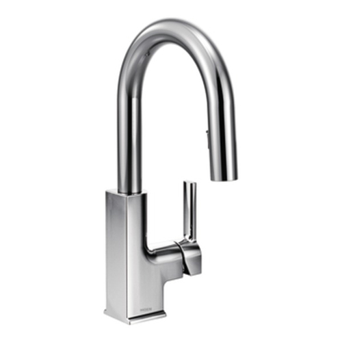 Moen S62308 STo Single Handle High Arc Pulldown Bar Faucet - Chrome