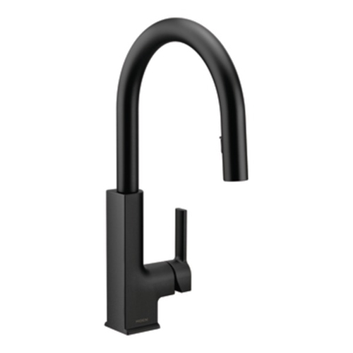 Moen S72308BL STo Single Handle High Arc Pulldown Kitchen Faucet - Matte Black