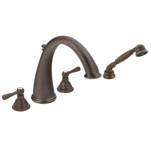 Moen T922ORB Kingsley Roman Tub Faucet Trim with Hand Shower Oil Rubbed Bronze