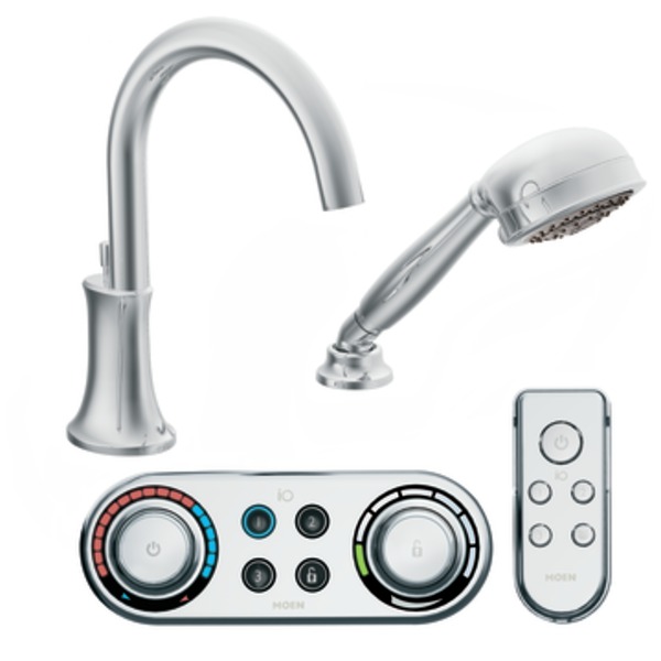 Moen TS9622 Icon Electronic Roman Tub Filler Faucet with Personal Hand Shower - Chrome
