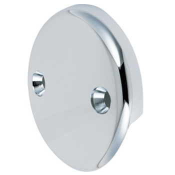 Specialty Products PLPPD14L 2 Hole Overflow Plate - Chrome