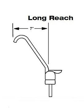 Pasco 2040-LR Long Reach Glass Filler - Chrome