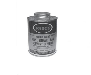 Pasco 3008 Vinyl Shower Pan Solvent - 1 Pint