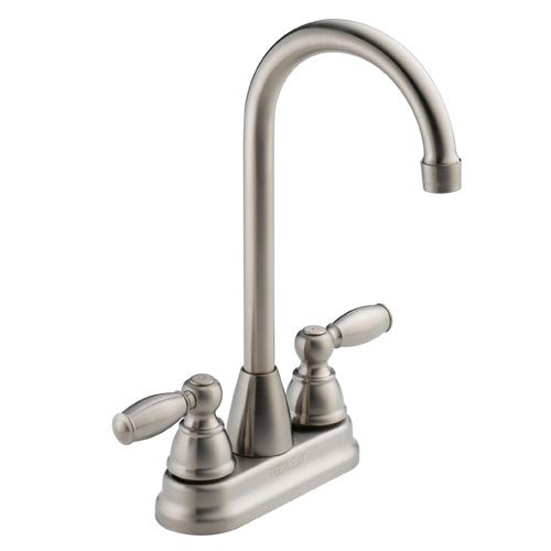 Peerless P290LF-SS Two Handle Traditional Bar Prep Faucet - Stainless Steel