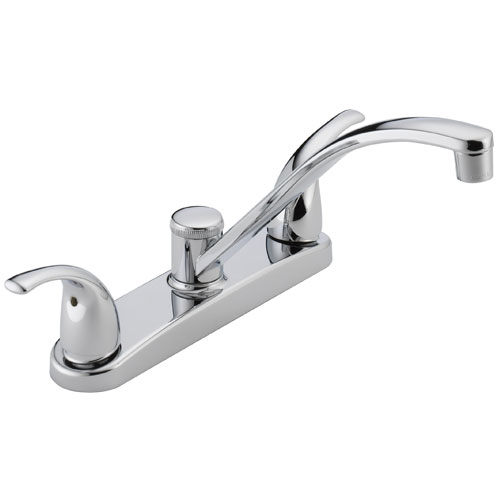 Peerless P299208LF Two Metal Lever Handle Kitchen Faucet - Chrome