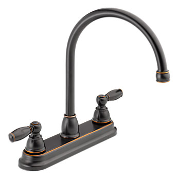 Peerless P299565LF-OB Two Handle Kitchen Faucet - Oil Rubbed Bronze