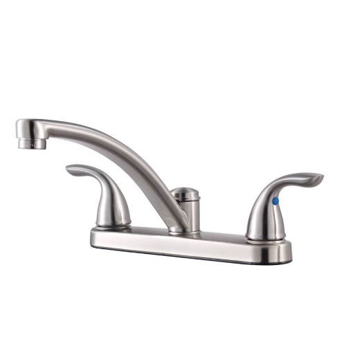 Pfister G135-700S Pfirst Series Two Handle Kitchen Faucet - Stainless Steel