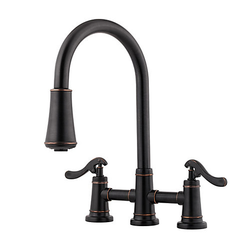 Pfister LG531-YPY Ashfield Pull-Down Kitchen Faucet - Tuscan Bronze