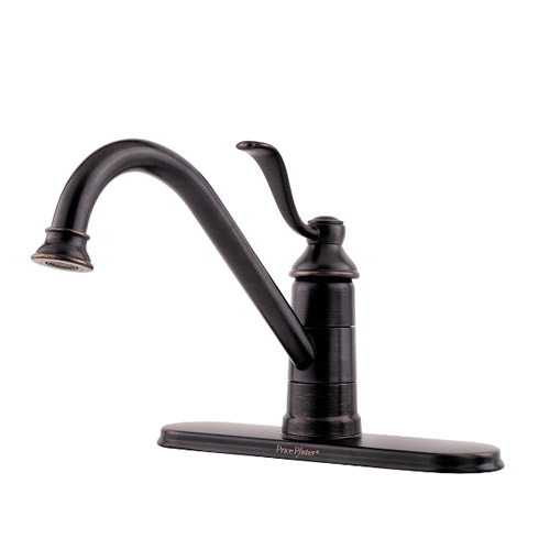 Pfister LG34-1PY0 Portland Single Handle Kitchen Faucet - Tuscan Bronze