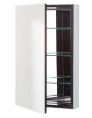 Robern PLM2030BB PL Series Flat Beveled Mirrored Door - Black