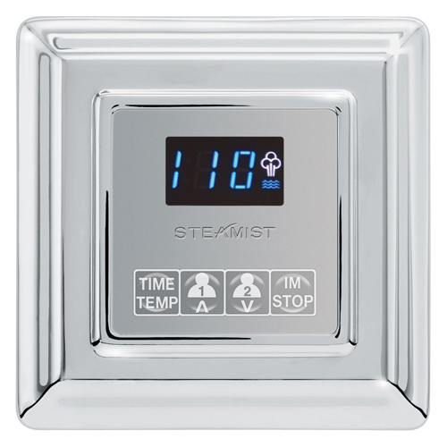 Steamist TSC-250T-ORB Time/Temp Control 2 User w/ Traditional Trim - Oil Rubbed Bronze (Pictured in Polished Chrome)