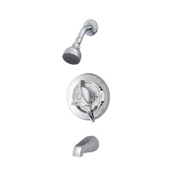 Symmons S-96-2-L-TRM Temptrol Tub and Shower Trim Package with Single Function Shower Head - Chrome