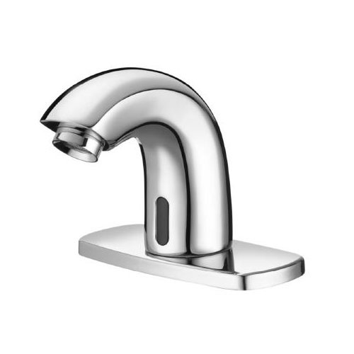 Sloan SF-2150-4 Sensor Activated Battery Powered Electronic Pedestal Faucet - Chrome