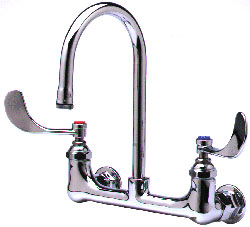 T&S Brass B-0350-04 Surgical Sink Faucet With Wrist Action Handles - Chrome
