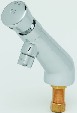 T&S Brass B-0805 Slow Self-Closing Single Temperature Faucet - Chrome