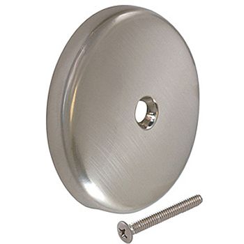 Trim By Design TBD300.17 1-Hole Waste and Overflow Faceplate - Brushed Nickel