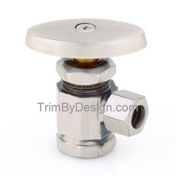 Trim By Design TBD501C.03 Angle Stop Valve - Polished Brass (Pictured in Brushed Nickel)