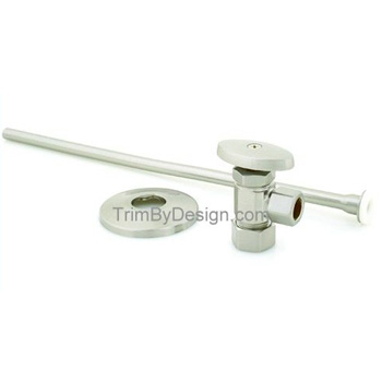 Trim By Design TBD541.14 Toilet Supply Kit with Standard Angle Stop with Handle - Oil Rubbed Bronze
