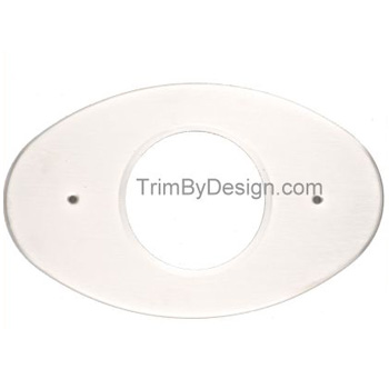 Trim By Design TBD824.14BX 1-Hole Oval Remodeling Plate - Oil Rubbed Bronze