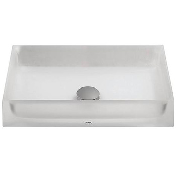 TOTO LLT151#61 Luminist Rectangle Vessel Lavatory - Frosted White