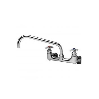T&S Brass B-0290 Big-Flo 8 in Wall Mount Mixing Faucet - Chrome