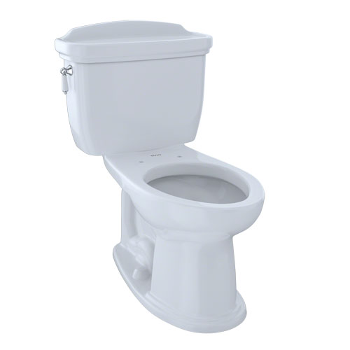 Toto CST754EF#01 Eco Dartmouth Two-Piece Elongated 1.28 GPF Universal Height Toilet - Cotton White