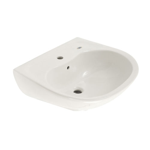 Toto LT242G#01 Prominence Wall Mount Single Hole Lavatory Sink Only with SanaGloss - Cotton White