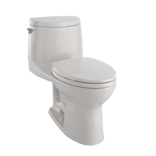 Toto MS604114CUFG#12 UltraMax II 1G One-Piece Elongated 1.0 GPF Universal Height Toilet with CeFiONtect - Sedona Beige
