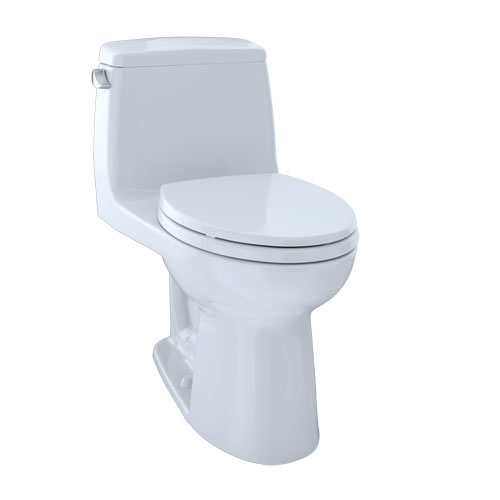 Toto MS854114ELG#01 Eco Ultramax One-Piece Elongated 1.28 GPF ADA Compliant Toilet with CeFiONtect - Cotton White