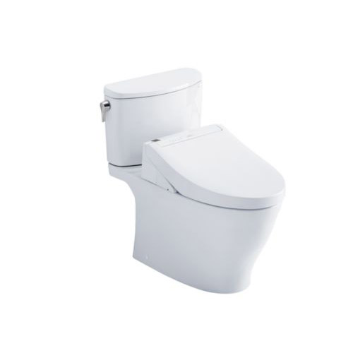Toto MW4423084CEFG#01 Nexus WASHLET+ Two-Piece Elongated 1.28 GPF Toilet - Cotton White