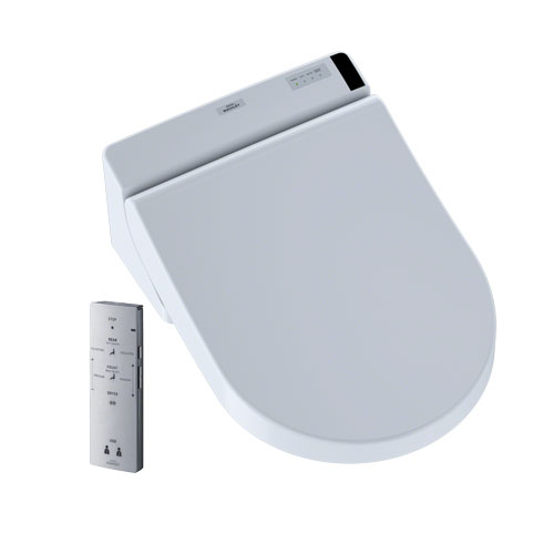Toto SW2047T20#01 Washlet C200 Connect+ D-Shape Bidet Toilet Seat with PreMist - Cotton White