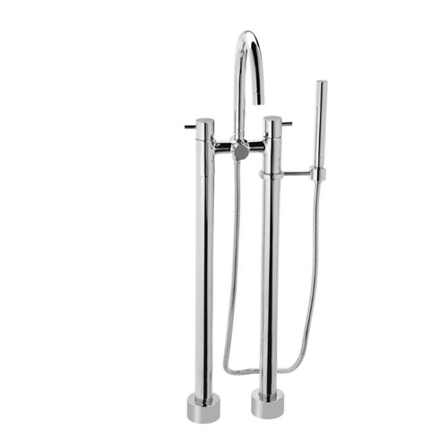 Toto TB100DF#CP Two Handle Freestanding Tub Filler - Chrome
