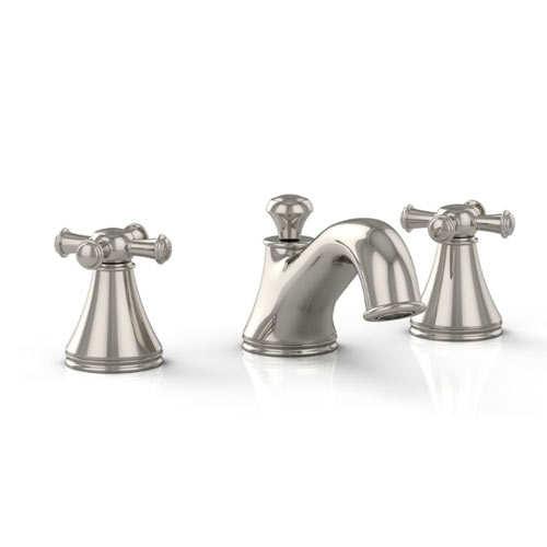 Toto TL220DD#PN Vivian Widespread Lavatory Faucet with Cross Handles - Polished Nickel