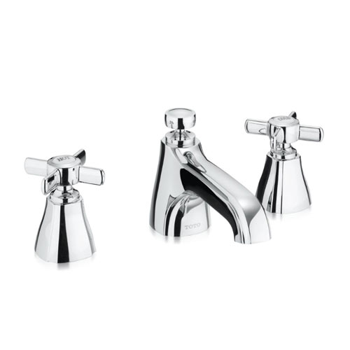 Toto TL970DDLQ#PN Guinevere 1.5 GPM Lever Handle Widespread Lavatory Faucet - Polished Nickel