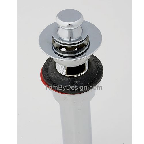 Trim By Design TBD400.14 Lift & Turn Drain Assembly With Overflow Holes - Oil Rubbed Bronze (Pictured in Polished Chrome)