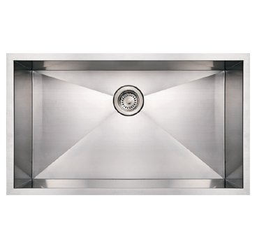 Whitehaus WHNCM3219 Noah Commercial Single Bowl Undermount Sink - Brushed Stainless Steel