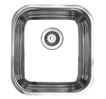 Whitehaus WHNU1614 Noah Single Bowl Undermount Kitchen Sink - Brushed Stainless Steel