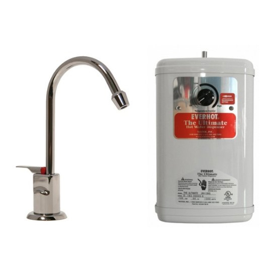 Water Inc WI-LVH500H-SN EverHot Hot only system w/Long Reach Spout - Satin Nickel