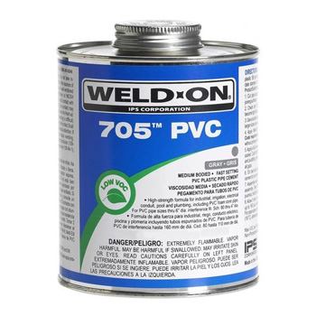 Weld-On 10093 705 Clear Industrial Grade PVC Cement - 1/4 Pint