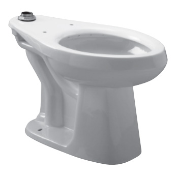 Zurn Z5660 Elongated Floor Mounted Flush Valve Toilet - White