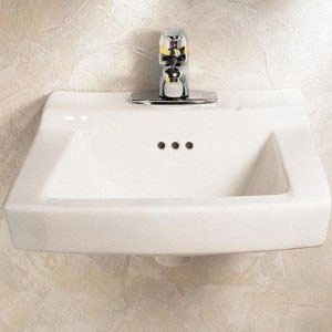 American Standard 0124.024 Comrade Wall-Mount Sink - White