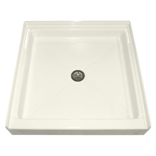 American Standard 3636.ST.222 Square Acrylic Alcove Shower Bases - Linen